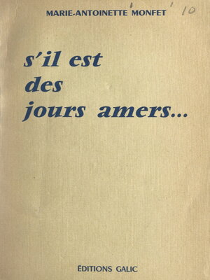 cover image of S'il est des jours amers...